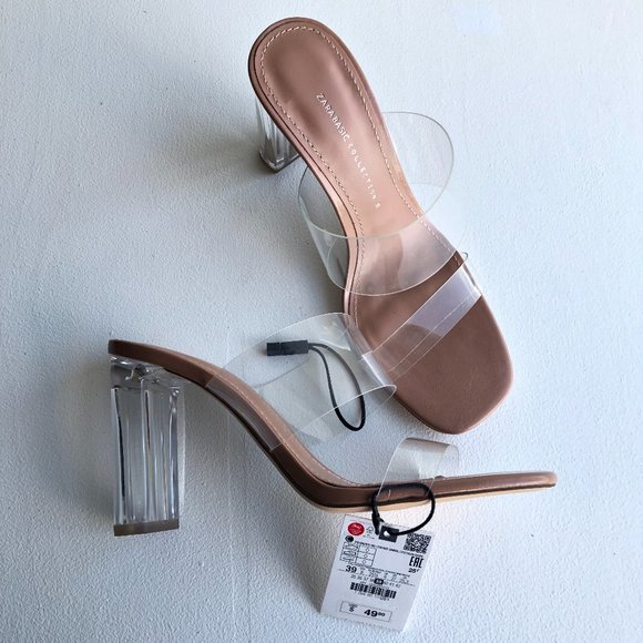 Zara Shoes - NWT Zara Women's Clear Strap Dress Sandal